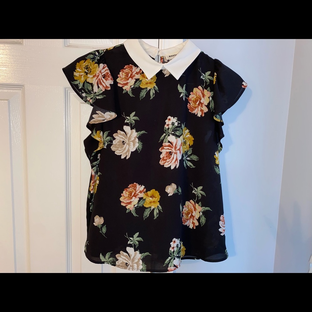 floral collared blouse 🌺